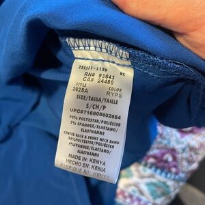 Blue Polyester Blend Top